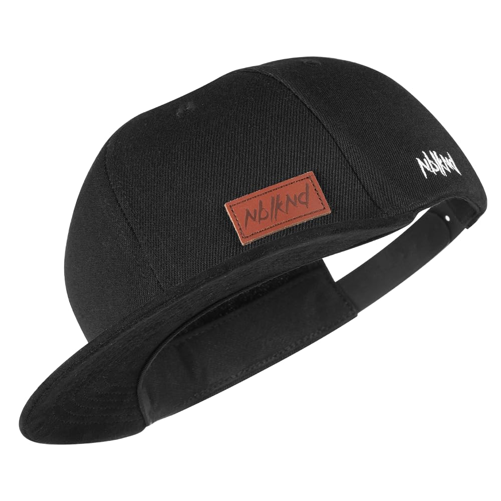 Nebelkind Snapback Cap Men Women Classy Suede Black, OneSize